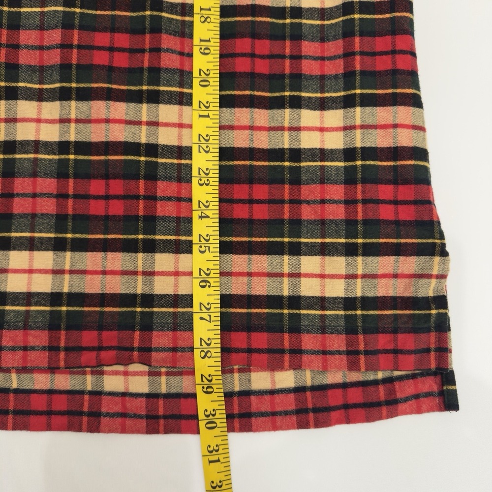Eddie Bauer Women's Plaid Lumberjack Hunting Flannel Pullover Jacket Vintage 90s - Picture 8 of 10